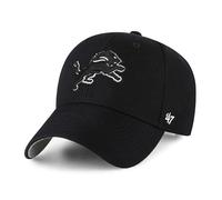 '47 NFL Detroit Lions MVP - Berretto da baseball unisex con velcro regolabile, taglia unica, logo della squadra, colore nero, Nero , Taglia unica
