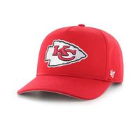 '47 NFL Kansas City Chiefs Hitch RF Unisex Baseball Cap Snapback Strap, Logo Team Red, Colore: rosso, Taglia unica