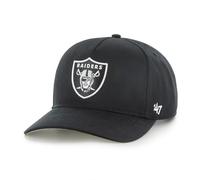 '47 NFL Las Vegas Raiders Hitch RF Unisex Baseball Cap Snapback Strap, Logo Team Black, Nero , Taglia unica