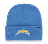 '47 NFL Los Angeles Chargers Unisex Cuff Knit, Beanie Team Logo Colore Blu Raz, Blue Raz, Taglia unica