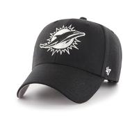 47 NFL Miami Dolphins MVP - Berretto da baseball unisex, con chiusura in regolabile, taglia unica, logo della squadra, colore nero
