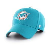'47 NFL Miami Dolphins MVP - Berretto da baseball unisex con chiusura in velcro regolabile, taglia unica, Neptune., Taglia unica