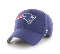 '47 NFL New England Patriots MVP - Berretto da baseball unisex con velcro regolabile, taglia unica, logo della squadra, colore blu navy chiaro, Navy chiaro, Taglia unica