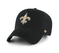 '47 NFL New Orleans Saints Clean Up - Berretto da baseball unisex con cinturino regolabile, taglia unica, logo della squadra, colore nero, Nero , Taglia unica