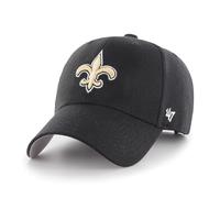'47 NFL New Orleans Saints MVP - Berretto da baseball unisex con velcro regolabile, taglia unica, logo della squadra, colore nero, Nero , Taglia unica