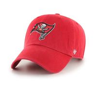 '47 NFL Tampa Bay Buccaneers Clean Up - Berretto da baseball unisex con cinturino regolabile, taglia unica, logo della squadra, colore rosso, Colore: rosso, Taglia unica