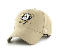 47 NHL Anaheim Ducks MVP Berretto da baseball unisex, con cinturino in velcro, logo distintivo, colore, cachi, Taglia unica