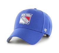 '47 NHL New York Rangers MVP - Berretto da baseball unisex, regolabile, design di alta qualità, logo Team Badge, colore: Nero, Blu reale, Taglia unica