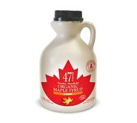 47° North Sciroppo d'acero biologico canadese ambra - aromatico, 500ml, fonte unica, grado A, senza glutine, vegano, sciroppo d'acero biologico, gusto leggero e dolce per pancake e altro