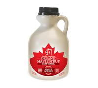 47° North Sciroppo d'acero biologico canadese DARK scuro - forte, 500ml, fonte unica, grado A, senza glutine, vegano, gusto leggero e dolce per pancake e altro