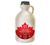 47° North Sciroppo d'acero biologico canadese molto scuro - molto intenso, 1000ml, fonte unica, grado A, senza glutine, vegano, sciroppo d'acero biologico, gusto leggero e dolce per pancake e altro