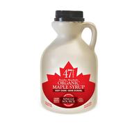 47° North Sciroppo d'acero biologico canadese molto scuro - molto intenso, 500ML, fonte unica, grado A, senza glutine, vegano, sciroppo d'acero biologico, gusto leggero e dolce per pancake e altro