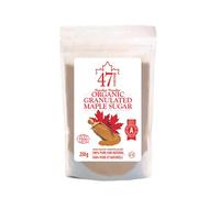 47° North Zucchero d'acero biologico canadese, 250g, fonte unica, grado A, senza glutine, vegano, sciroppo d'acero biologico, gusto leggero e dolce per pancake e altro
