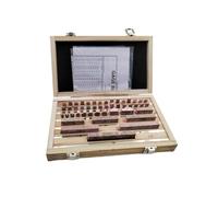 47 Pezzi Blocchetti di Riscontro con Custodia in Legno Alta Precisione Set di Blocchi Calibro in Acciaio Resistente All'usura Blocco Campione, style to 2