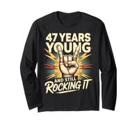 47 Years And Still Rocking Anni Compleanno 47 Maglia a Manica