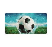 470,9 x 2335,4 pollici banner da appendere alla parete banner palla da calcio sfondo sfondo festa grande banner segno poster per Capodanno, laurea, matrimonio, festa di compleanno decorazione