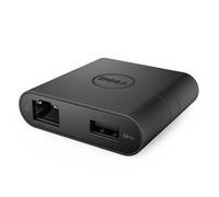 470-ABRY Dell External video adapter, USB-C/VGA/ USB 3.0 /Network / HDMI, Black