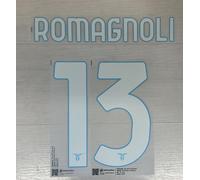 4700/9 DEKOGRAPHICS 2022-2023 SS LAZIO SET NOME NUMERO ALESSIO ROMAGNOLI 13