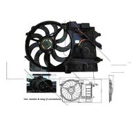 47302 NRF Ventola, Raffreddamento motore per MINI