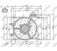 47750 NRF Ventola, Raffreddamento motore per FIAT