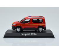 479069 Peugeot Rifter Pompiers Red Norev 1/43