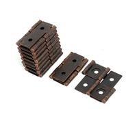47mmx45mmx5mm Antique Style Double Acting Folding Screen Hinge Copper Tone 10pz