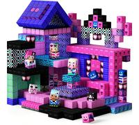 48/100/200/300 pezzi Blocchi da costruzione magnetici da 2 cm, serie Mondo minerario, mattoncini magnetici per cosplay, anime, gotico, musica, cuore, giocattoli da costruzione, set educativo STEM, reg