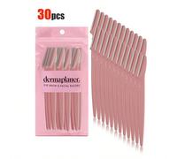 48/24/12/6/3/1 pezzi Set multicolore di rasoi per sopracciglia e pelle, rimozione calli, rasoio per capelli del corpo e sopracciglia con lame di e protezioni di precisione, strumento per la cura delle