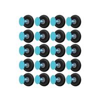48/2PCS Forti Ganci Magnetici Telecomando Anti-Perso Fissato Al Muro Magnete Gancio di Stoccaggio Supporti Adesivi for Il Frigo Casa organizzatore(A-Black,6PCS(3sets))