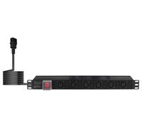 48.3cm Unità Alimentazione Elettrica Con Protezione IEC C13 6 Gang 1U 2m P710EK