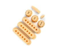 48/50/52 Millimetri Di Plastica Single Coil Pickup Copertura 2T1V Chitarra Manopola Del Tasto Del Volume Cap Interruttore Braccio Punta Kit Accessorio per Chitarra Strumento (Color : 03)