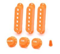 48 50 52mm ST Chitarra Elettrica Single Coil Pickup Covers con 1 Volume 2 Tone Manopole e Interruttore Punta per Strat - Nero Bianco Blu per Arancione Verde Viola Rosso