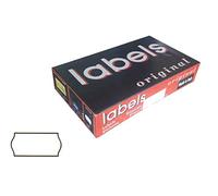 48.600 Etichette Onda Bianche Removibili Mm 26x12 per Prezzatrici ad 1 Linea di Stampa - Confezione da 36 Pezzi