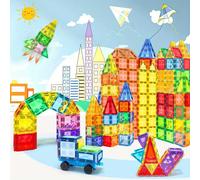 48/68/98 pezzi Set di blocchi da costruzione giocattolo, ideale per l'apprendimento e il gioco creativo, giocattolo educativo, giocattolo sensoriale magnetico, regalo di compleanno/Natale/Ringraziamen