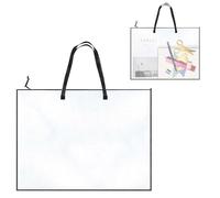 48,9 x 63,9 cm, borsa per arte, portfolio artistico, borsa trasparente, borsa per documenti, borsa tote con manico impermeabile, organizer per poster, custodia per dipinti, compiti a casa