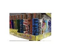 48 Accendini CLIPPER LARGE NUOVI MISTI- Grafiche Tutte Diverse Tra Loro.