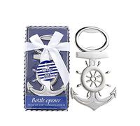 48 apribottiglie con design a forma di ancora, per bomboniere a tema nautico, regali per matrimoni, decorazioni da sposa o baby shower, souvenir per feste per ospiti con confezione individuale