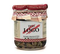 48 Barattoli da 150g Cucunci fiore del cappero con Etichetta Personalizzabile Antipasti Pronti - Prodotti Tipici Siciliani