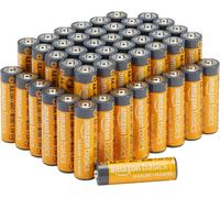 , 48 Batterie Alcaline AA Ad Alte Prestazioni, 1,5 Volt, Durata Di 10 Anni