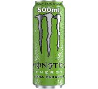 48 bevande energetiche Monster Energy Ultra Paradise Senza Zucchero con kiwi e mela verde, 500 ml, bibite analcoliche, senza zucchero, bevande sportive