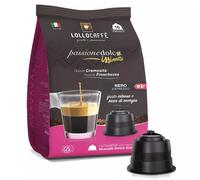 64 CAPSULE COMPATIBILI NESCAFE' DOLCE GUSTO LOLLO CAFFE' MISCELA NERA NERO