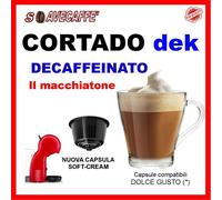 48 Capsule Cialde Caffe 100%Compatibili NESCAFE DOLCE GUSTO CORTADO DECAFFEINATO