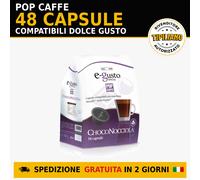 48 Capsule Pop Caffè E-GUSTO ChocoNocciola Compatibili Dolce Gusto