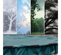 48 clip di copertura per piscina resistenti per un'installazione sicura della copertura della piscina invernale, resistenti al vento e per piscine fuori terra (set di tre: 12 cm)