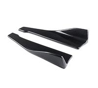 48 Cm ABS Paraurti Posteriore Protector Diffusore Lip Splitter Grembiule Spoiler Gonna Laterale Universale In Fibra Di Carbonio Look 1Pair(1)