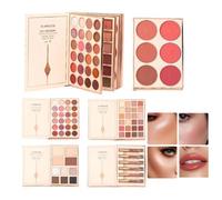 48 Color Eyeshadow Palette Pearl Matte Book Shaped With Highlighter Blush