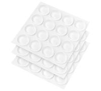 48 cuscinetti antiscivolo, in silicone trasparente, autoadesivi | Altezza 5 mm, assorbe gli urti, riduce il rumore, protegge i mobili in vetro, per superfici lisce, tenuta forte