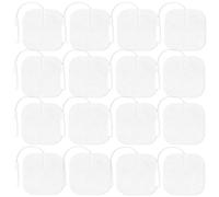 48 cuscinetti per elettrodi Tens, 4 x 4 cm, set di elettrodi in gel autoadesivi, elettrodi adesivi, elettrodi Tens Geraet, cuscinetti di ricambio autoadesivi, adatti per dispositivi Tens e trainer Ems