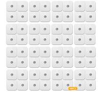 48 cuscinetti per elettrodi Tens, 50 x 50 mm, set di elettrodi in gel autoadesivi, elettrodi Tens Geraet, Tens Pads con collegamento a pulsante da 3,5 mm, Eletroden per macchine Sanitas & Beurer Tens