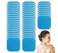 48 cuscinetti per elettrodi Tens, elettrodi, dispositivo di ricambio, riutilizzabili, 45 × 45 mm, per muscoli, dolori alla schiena e alle articolazioni, compatibili con la maggior parte dei Tens